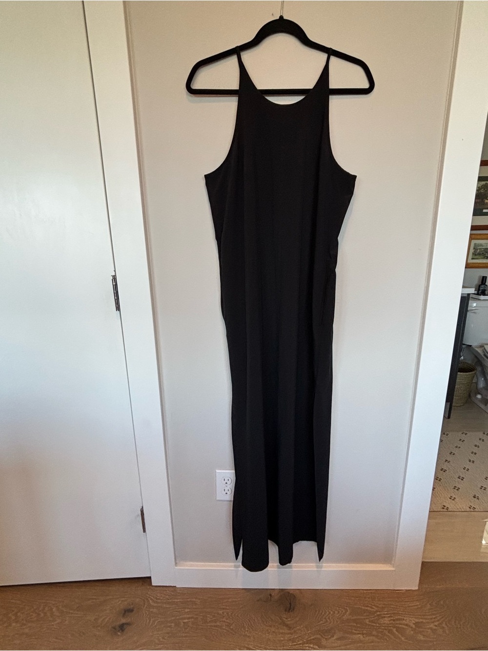 Athleta Black Sleeveless Maxi Dress -Very Cool!